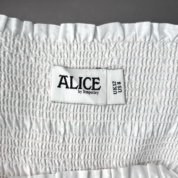 Alice by Temperley Maxi Dress Embroidered Details Womens Size 8 Spring Boho - Picture 7 of 11